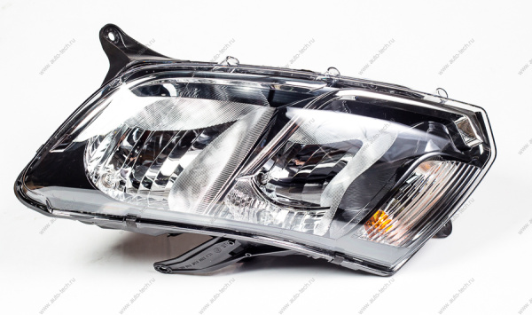 Фара левая 2 линзы RENAULT Logan/Рено Логан 2014- под корректор (внутри черная) 260609450R ALRU.676512.127 Automotive Lighting Automotive Lighting ALRU.676512.127