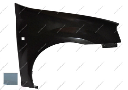 Крыло переднее правое RENAULT Logan/Рено Логан крашеное F98 Vert opaline Серебристый Api Api 6001549973-F98