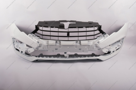 Бампер передний без отверстий под датчики системы парковки в цвет 221 Ледниковый (белый) LADA Vesta FL Lada LADA 8450040054-221