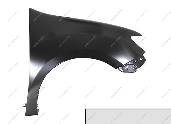 Крыло переднее правое RENAULT Sandero Stepway 2014- крашеное Gris Platine D69 Cерая платина Renault RENAULT 631008401R-D69-ориг