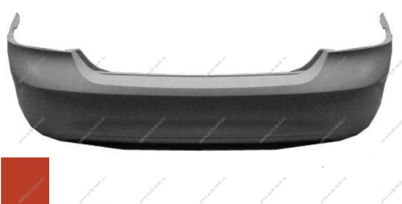 Бампер задний Ford Focus 2 седан крашеный Ruby Red Metallic RR Китай  FDFOC08-640-RR