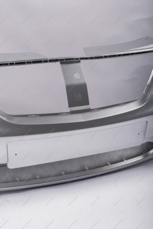 Бампер передний LADA Largus/Лада Ларгус крашеный 691 Платина (Серебристый) без заглушки под букс. крюк Lada LADA 8450000245-691