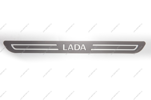 Облицовка порога передней двери (самоклеющаяся) " LADA" LADA Largus 1 шт Lada LADA 8450000273