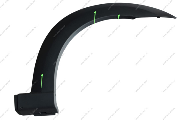 Облицовка новая Lada Largus Cross до 2021 г переднего крыла правая (с клипсами и клеющей лентой) Lada LADA 8450009376