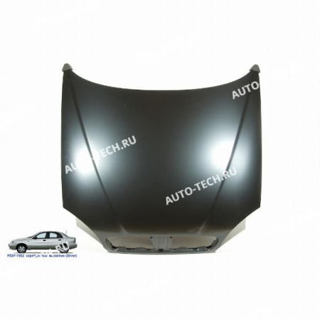 Капот Chevrolet Lanos крашеный Silver Cеребристый металлик FE87-7052 (с отв. под эмблему) Api Api DW1601A-FE87-7052