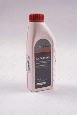 Антифриз G12 carboxylate 1л. красный (охлаждающая жидкость) (в уп.АвтоВАЗ) Lada LADA 88888200001082
