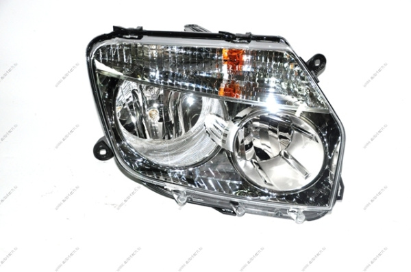 Фара RENAULT Duster правая 4X2 серебро под корректор ALRU. 676512.096 Румыния  ALRU. 676512.096