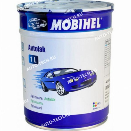 Базовая эмаль металлик Mobihel Белая (алкид) 1л MOBIHEL 201