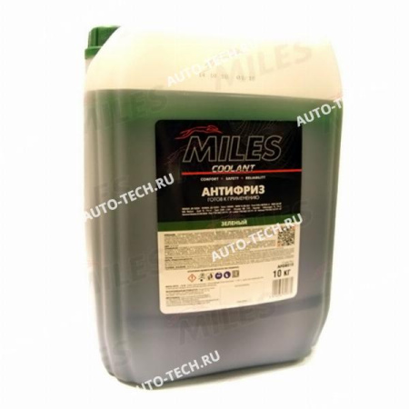 Антифриз G11 зеленый 10кг. MILES Miles AFGR010