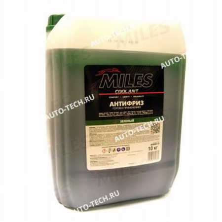 Антифриз G11 готовый 10 кг (зеленый) MILES Miles AFGR010