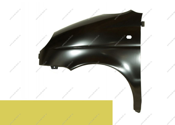Крыло переднее левое крашеное DAEWOO Matiz с 01-05г Желтый GOC Api Api DAMA01-W0FWH-L-GOC