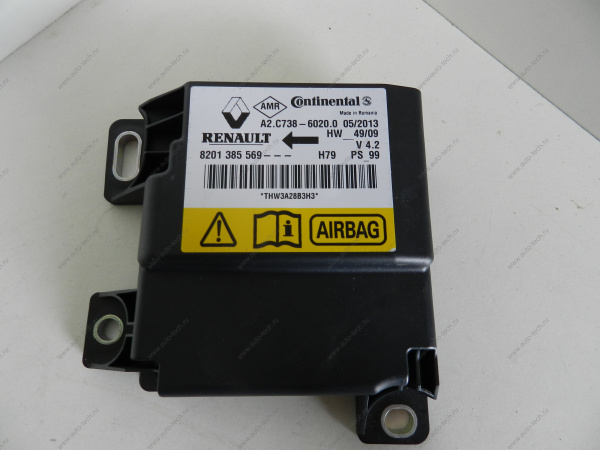 Электроблок подушек безопасности Renault Duster/Рено Дастер пассажира Renault RENAULT 8201385569