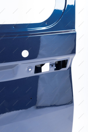 Дверь задка левая (под стекло) LADA Largus/Лада Ларгус крашеная 424 Дипломат (Синий) GAMMA GAMMA 901015964R-424-GAMMA