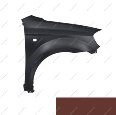 Крыло крашеное CHEVROLET AVEO (T250) 06- перед. правое (с отв. под повт.) GQJ - GRAND CANYON BROWN SIMYI SIMYI 96649246-GQJ