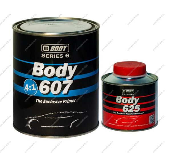 Грунт HB 607 белый 4+1 1л+отвер 0,2л 625 PROLINE Body Body 6070100001