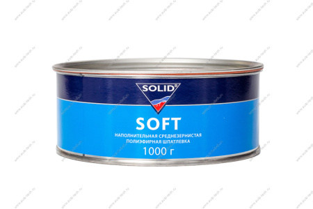 SOLID Шпатлевка двухкомпонентная SOFT 1кг.  312.1.1000