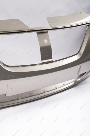 Бампер передний LADA Largus/Лада Ларгус крашеный 242 Серый базальт (Серо-бежевый) без заглушки под букс. крюк Lada LADA 8450000245-242