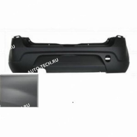 Бампер задний RENAULT Sandero крашеный Gris Platine D69 Cерая платина 2008-2013 BodyParts Bodyparts 8200735456-D69