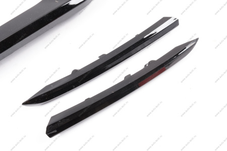 Молдинг переднего бампера к-т 4шт (черный глянец) LADA Vesta FL Россия Россия 8450040050+51+52+53 черны