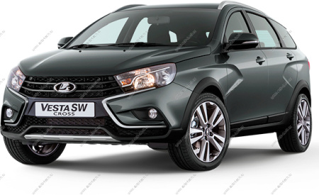 Бампер задний LADA Vesta SW Cross/Cross седан крашеный(без 8450031033 и 8450032362) 496 Фантом (серо-голубой) LADA LADA 8450031032-496