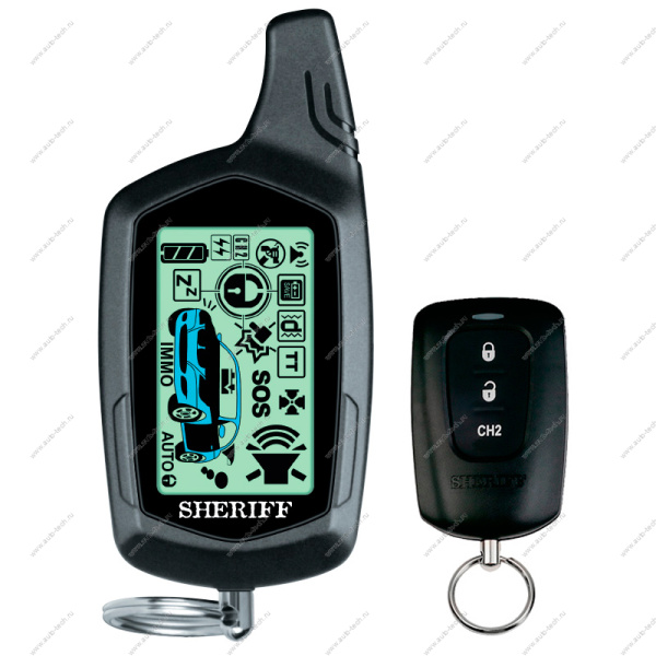 Охранная система c обратной связью и дистанционным запуск SHERIFF ZX-1070PRO SHERIFF SHERIFF ZX-1070PRO