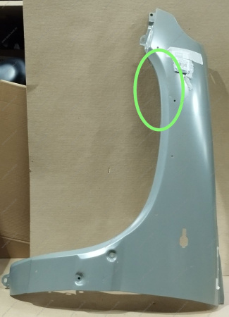 Крыло ВАЗ-2123 переднее левое Шеви-Бертоне с отв. под молдинг нов/обр (катафорезное покрытие) Lada LADA 21230840301155Р