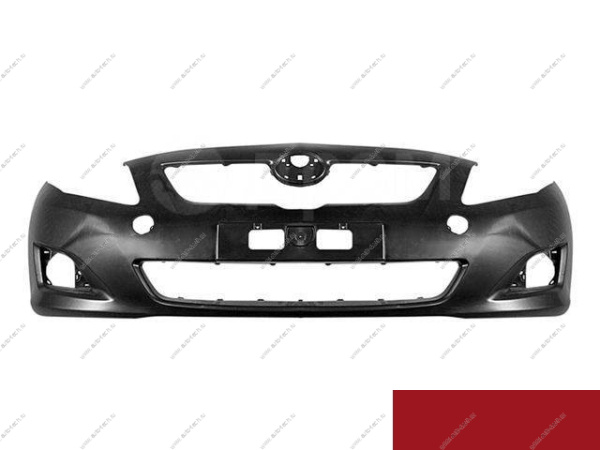 Бампер передний крашеный TOYOTA COROLLA под ПТФ 2007-2010 (3E5 - SUPER RED) TYG TYG 5211912948-3E5