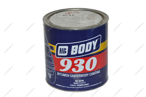 Антикор 930 черный 2,5 кг. Body Body 930.02.0000.3