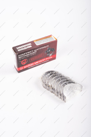 Комплект шатунных вкладышей 0.00 мм стандарт 8 кл двигат 11189 8шт Lada Largus ( Дайдо Металл Рус) Lada АвтоВАЗ 11194100010410