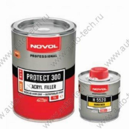 Novol Грунт PROTECT 300 4+1MS черный (1л.+0,25л. отв. H5520) к-т Novol 37041