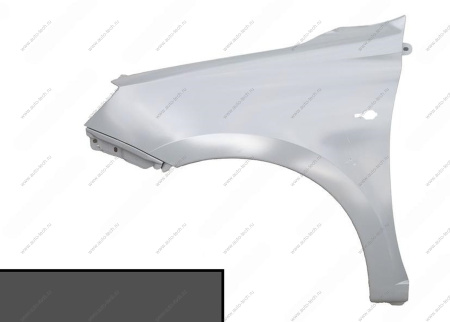 Крыло переднее левое (FL) LADA GRANTA 2018- крашеное в цвет 633 Борнео (серебр. темно-серый) без отв. п/пов. АвтоВАЗ LADA 8450104277-633