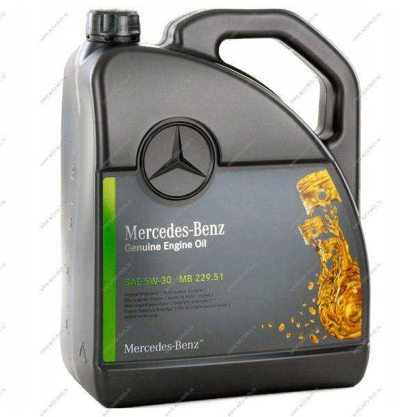 МАСЛО МОТОРНОЕ MB 229.51 SAE 5W-30 5Л Mercedes Benz Mercedes Benz A000989220713FBDR