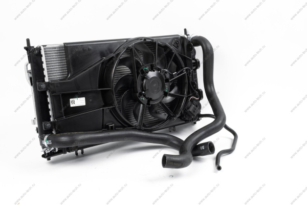 Радиатор охлаждения ВАЗ-2190/Datsun 2015- + рад.конд. с 1 эл. вент.и патрубками МКПП н/о в сборе Lada LADA 21903130000814