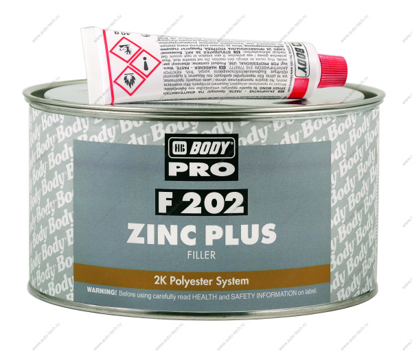 Шпатлевка Body PRO F202 ZINC PLUS (беж.) (1.8кг)  2020300002