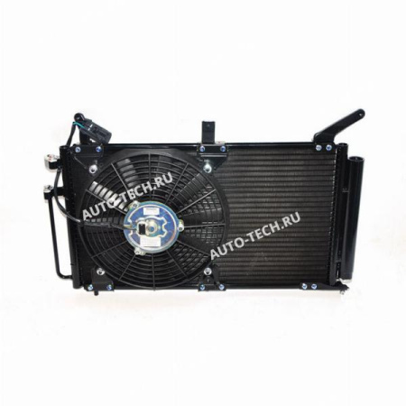 Радиатор кондиционера ВАЗ-1118/2170 в сборе с вентилятором PANASONIC  11180-8112010-10