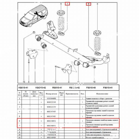 Опора пружины задней подвески нижняя лев/прав LADA Largus Lada LADA 8200693464